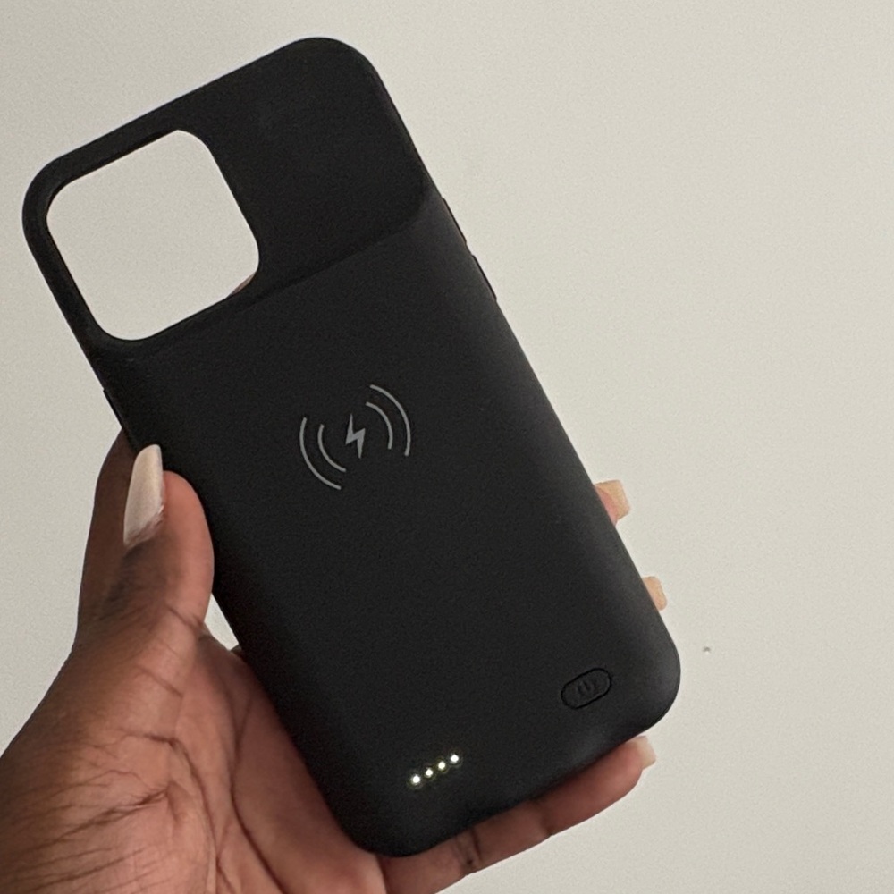Black Wireless Charging Phone Case